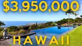IMPECCABLE LUXURY!!!   Inside a Hawaii Estate Pool, Gated, Views, PV, Game room, on an Acre