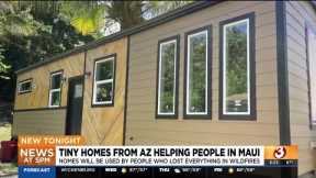 Goodyear company delivers tiny homes to Maui wildfire victims