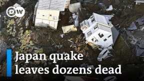 Rescuers 'battle against time' after series of earthquakes hit Japan | DW News