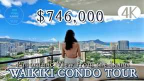 Hawaii Real Estate : PANORAMIC VIEW $746,000 (Waikiki) Spacious1/1/2+1Den-Canterbury Place