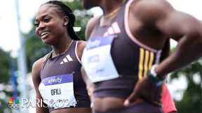 Favour Ofili battles Thomas, Thompson-Herah in the women's 100m at the NYC Grand Prix | NBC Sports