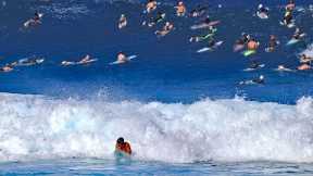 Pipe/Backdoor Surf Starting to Pick Up |11am- 1/2/2025 | North Shore Hawaii SURFING
