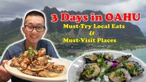 3 Days in OAHU: Must-Try Local Food & Hawaii's BEST Iconic Spots featuring Kualoa Ranch 🍍🤙