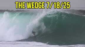 FRIDAY SWELL CONTINUES & PUMPING at THE WEDGE! (July 18th 2025 RAW Video)