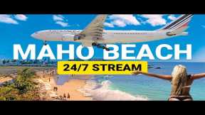 World famous Plane Beach ✈️ -  Maho Beach Sint Maarten SXM