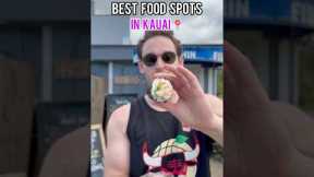 the best food spots that I tried in Kauai 🌺#kauaifood #kauaipoke #kauaishaveice #kauai #hawaii