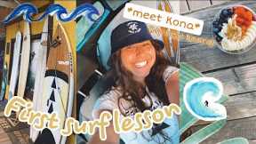 FIRST EVER SURF LESSON IN NORTH SHORE HAWAII