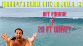 Overhead Surf on Da Foamie: XXL Hawaii Swell Hits La Jolla, CA