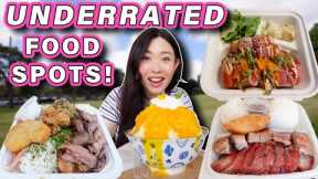 Underrated Eats in OAHU, HAWAII! || Low Key Spots Where Locals Eat!