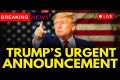 US BREAKING NEWS LIVE: Trump Drops
