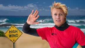 I surfed Hawaii’s most WINDY wave…