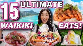 Ultimate WAIKIKI Food Guide: 15 MUST TRY SPOTS! || Local Favorites, Cheap Eats & Iconic Spots!