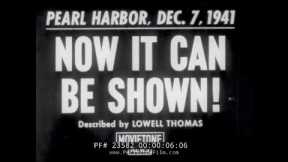  NOW IT CAN BE SHOWN! AFTERMATH OF JAPANESE ATTACK ON PEARL HARBOR   DECLASSIFIED FOOTAGE  23582