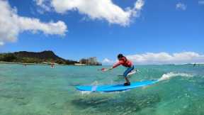 Wipe Outs! Surfing Lessons in Hawaii Part 2  | August 2022 | #shorts