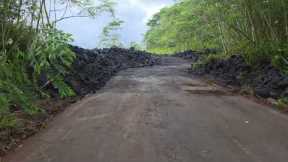 Lava covered road is cleared! September 26, 2025