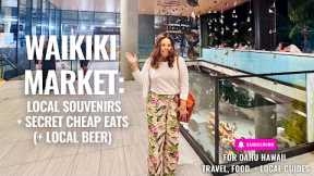 Inside Waikīkī Market 🛍️ Souvenirs, Local Finds, Secret Affordable Eats (+ Local Beer!)🍴🌺