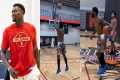 Zion Williamson looking skinny and