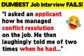 The FUNNIEST, Dumbest Job Interview