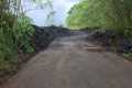 Lava covered road is cleared!