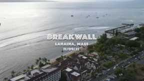 BEAUTIFUL 4-5ft South Swell at Breakwall, Lahaina | 4K Drone Footage