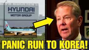 Kemp Trump PANIC RUN to Korea Hyundai