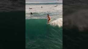 Sunset surfing in Hawaii 🔥 #hawaii #sunset #surfing #shorts