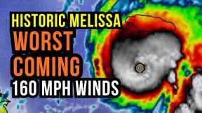 Historic Hurricane Melissa become a Category 5 and heads to Jamaica...