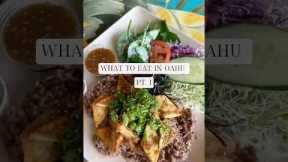 MUST EATS in OAHU that you have to try! 🌺🐟#oahu #hawaii #hawaiifood #shorts