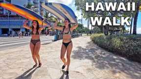 Hawaii Walking Tour 🌴 Waikiki Main Street and Back Street 🌴