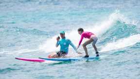 Learning how to surf with Jamie O’Brien at Turtle Bay