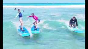 Surf Lessons in Waikiki | Hawaii Surfing Academy Drone Footage & Aloha Vibes