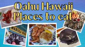 Oahu Hawaii - 24 Delicious Food Spots to Try !! 🍤🍜🤤