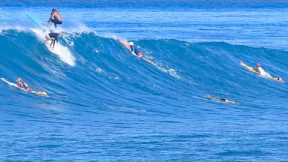 Clean Sunset Beach Surfing 12/3/25 North Shore O'ahu Hawaii