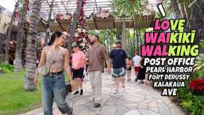 Scenic Waikiki Walk — Waikiki Post Office, Pearl Harbor Event at Fort DeRussy, Kalākaua Ave