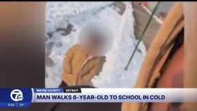 Good Samaritan walks girl to school after finding her alone in freezing weather