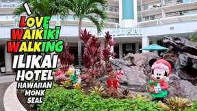 Waikiki Walk — Two Monk Seals, Ilikai Hotel & Christmas Vibes (Dec 15, 2025)