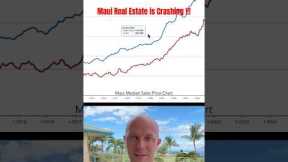 Maui Real Estate Prices are CRASHING 📈. #maui #realestate #hawaii