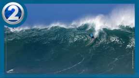 'Unforgettable surfing spectacle': The Eddie opening ceremony marks beginning of big waves and big d