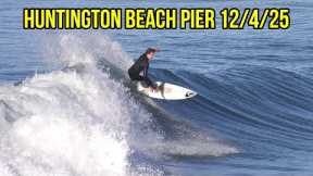 King Tide on a Thursday Morning at The Huntington Beach Pier! (December 4th 2025 RAW Video)