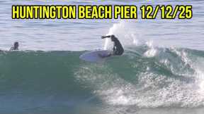 Fun Surf Before The Fog Rolled In At The Huntington Beach Pier! (December 12th 2025 RAW Video)