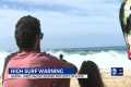 Lifeguards urge caution as high surf