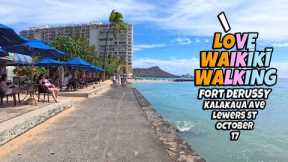I Love Waikiki Walking | Hale Koa, Fort DeRussy Beach, Lewers St, Kalakaua Ave | October 17, 2025
