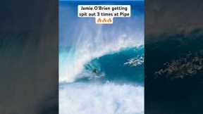 Jamie O’Brien gets 3 insane waves and spit out #pipeline #surfing #barreled #Hawaii #surf  #shorts