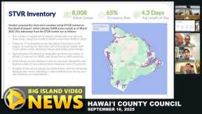 Hawai'i Vacation Rental Presentation To County Council (September 16, 2025)