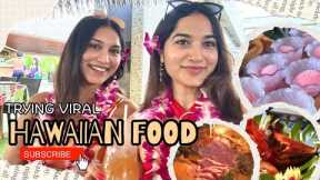 Trying VIRAL Hawaiian Foods!