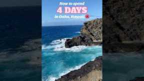 How to spend 4 days on Oahu | #oahu #hawaii #hawaiitravel #hawaiitravelguide