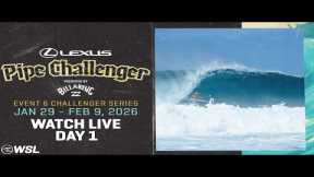 🔴 LIVE - Lexus Pipe Challenger presented by Billabong - Day 1