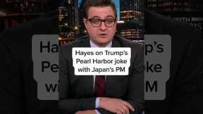 Hayes reacts to Trump's Pearl Harbor joke with Japan's PM