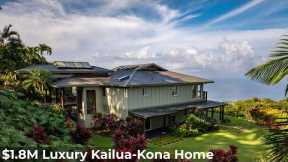$1.8M Kona, Hawaii Luxury Home (1 Acre + Ocean Views)