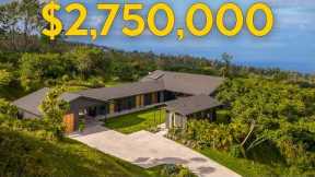 Holualoa Luxury Estate on 5 Acres | New Construction Ocean View Home with Guest Suite | Pickleball